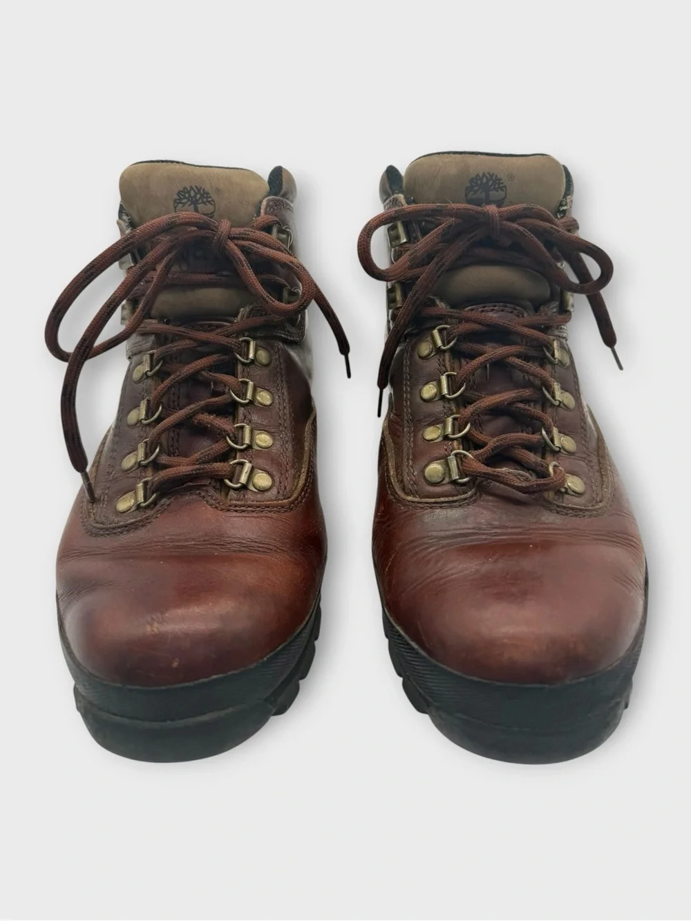 Timberland Euro Hiker Vintage Y2K Men's Brown Leather Hiking Boot Size 9.5
